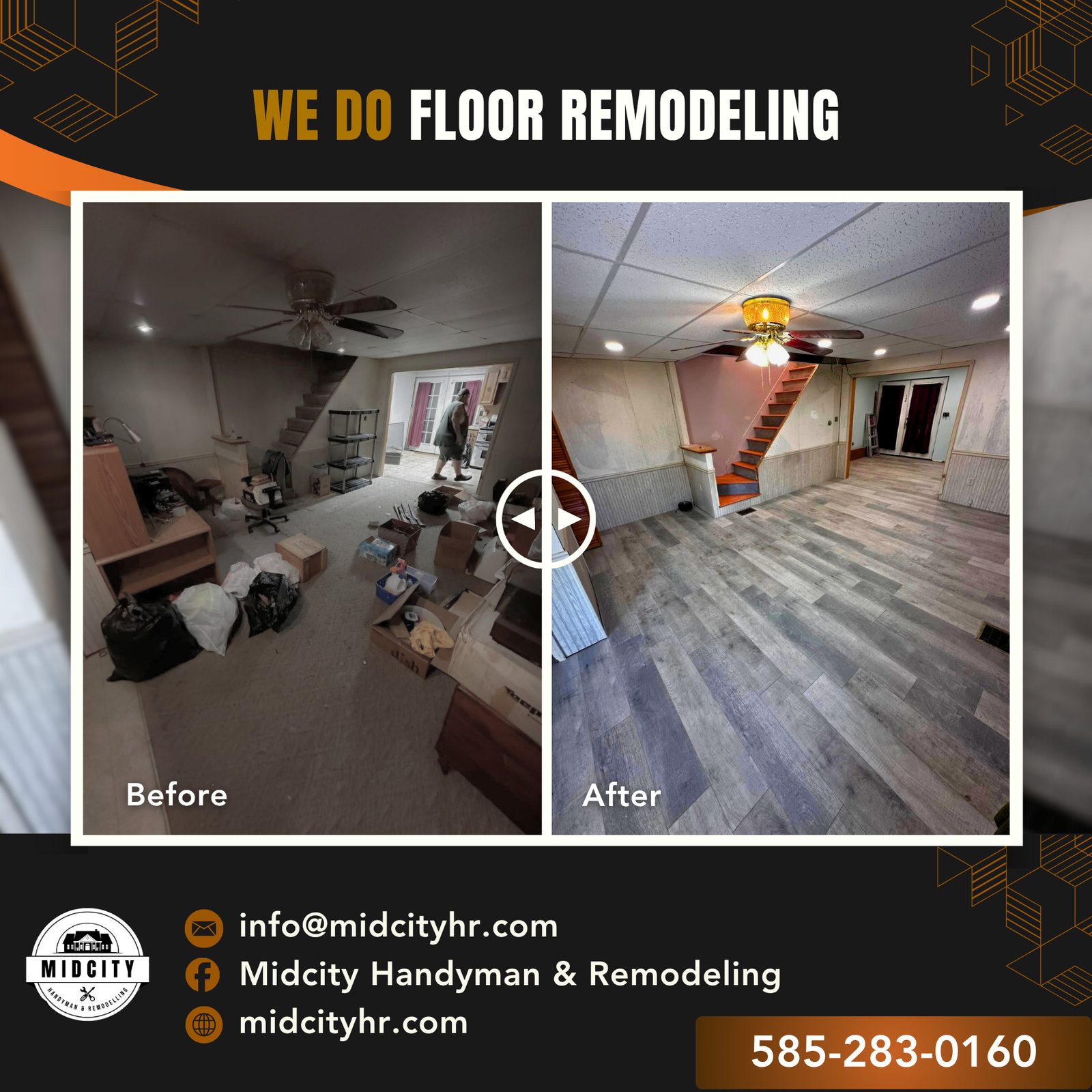 Floor remodeling before and after WNY